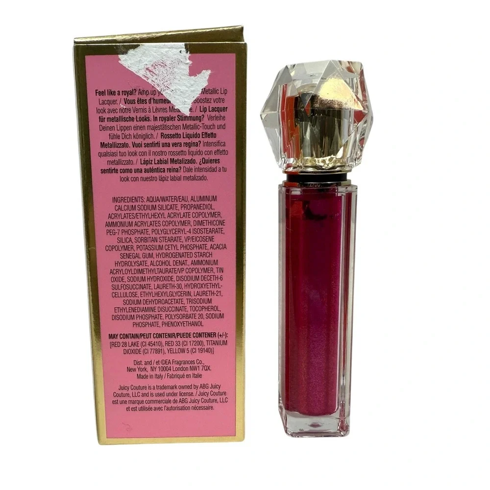 Juicy Couture Womens Metallic Lip Lacquer Femme Metale 01 .17 fl oz New